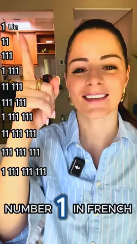 A post by @bonjourtalkinfrench on TikTok caption: Numbers with 1 in French 🔥 1 Un 11 Onze 111 Cent onze 1 111 Mille cent onze 11 111 Onze mille cent onze 111 111 Cent onze mille cent onze 1 111 111 Un million cent onze mille cent onze 11 111 111 Onze millions cent onze mille cent onze 111 111 111 Cent onze millions cent onze mille cent onze 1 111 111 111 Un milliard cent onze millions cent onze mille cent onze Learn every day with Talk In French 🇫🇷 #french #learnfrench #frenchnumbers #numbers #talkinfrench #frenchlanguage #frenchteacher #frenchlessons #frenchonline #learningfrench #frenchvocabulary #languagelearning #numberspractice #learnontiktok #pourtoi #foryou