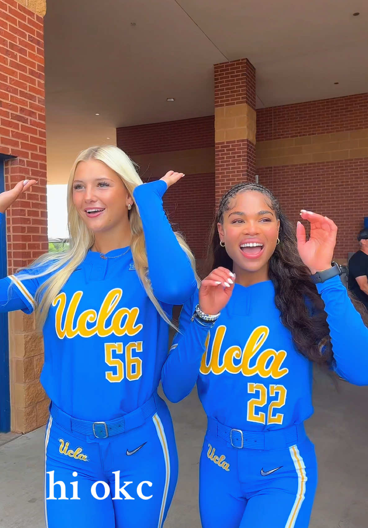 A post by @lalaliesl on TikTok caption: #ucla #softball 😘