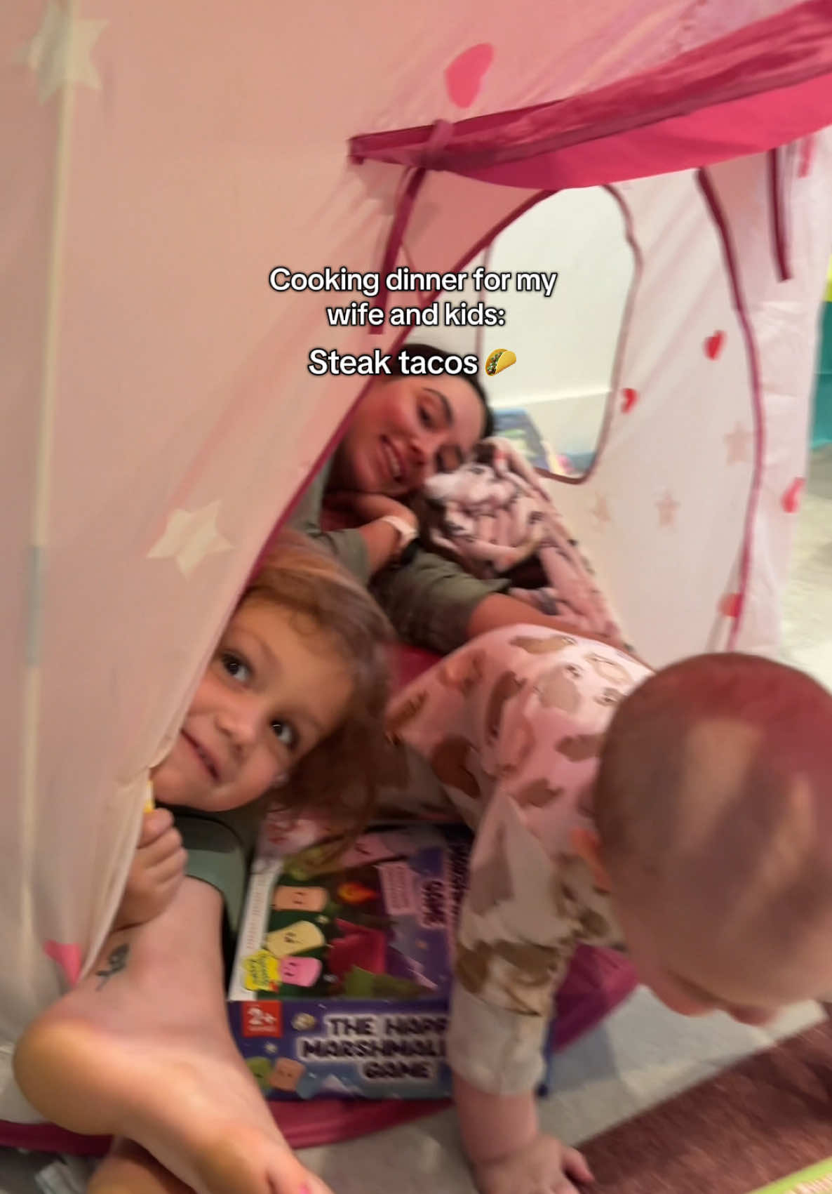 A post by @cooking4wifey on TikTok caption: Quick venting sesh: food is way more important to a family than anyone realizes. It’s the one opportunity to sit down together every night and talk. It’s a golden opportunity to bond with your kids and teach them something new.  Take out is fine occasionally, and goodness knows we do it to much, but memories made in the kitchen are irreplaceable. #meal #homemade #steaktacos #taconight @Chloe Gottschalk Bounds 