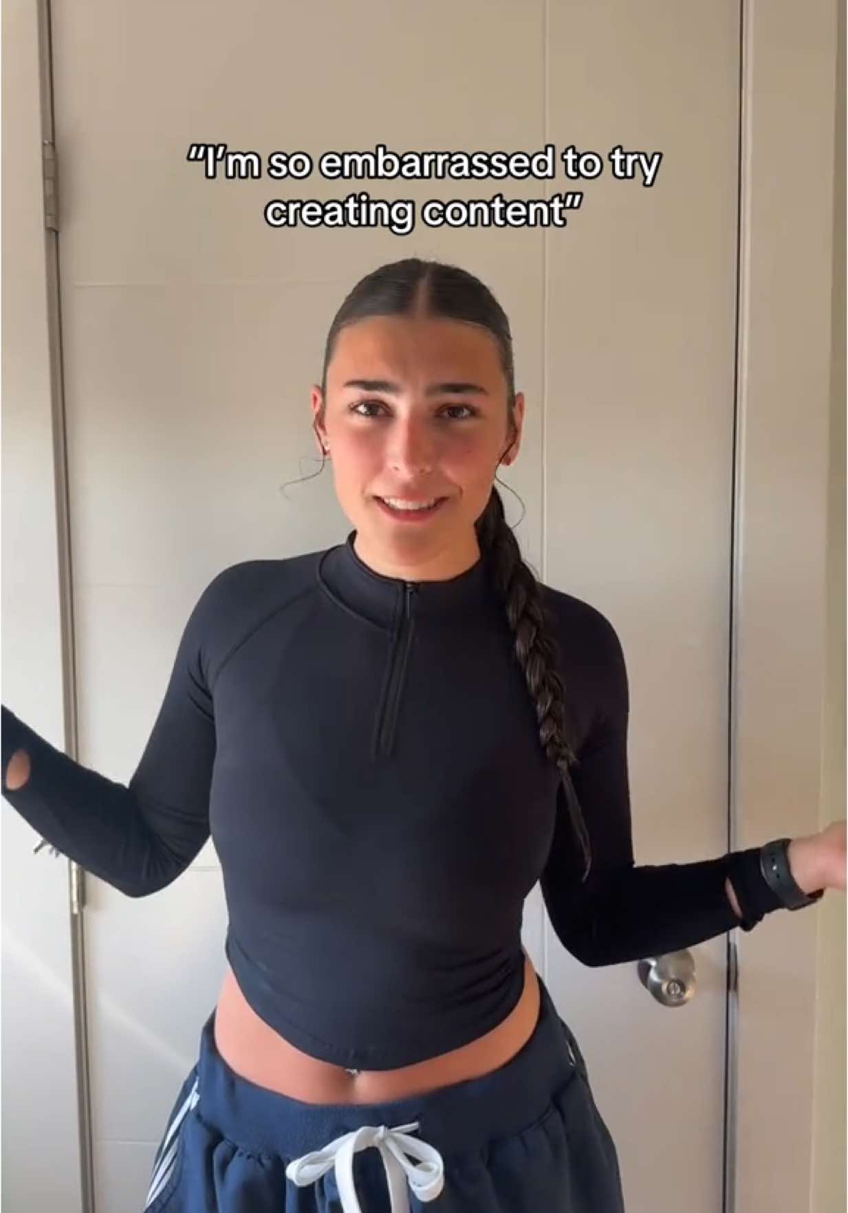 A post by @xobrooklynne on TikTok caption: being “cringe” is what has set me freee  anyways if you like fitness content you should go support @Sorcia | Fitness ~ Lifestyle 🤩🙌🏻