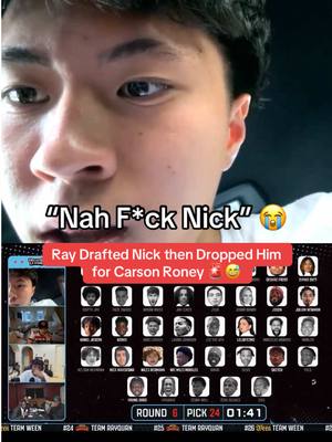 A post by @houseofhighlights on TikTok caption: Ray started Nick’s villain arc after this pick 😂😈 #juliannewman #rayasianboy #nicknayersina #jasontheween #markphillips #carsonroney #yourrage 