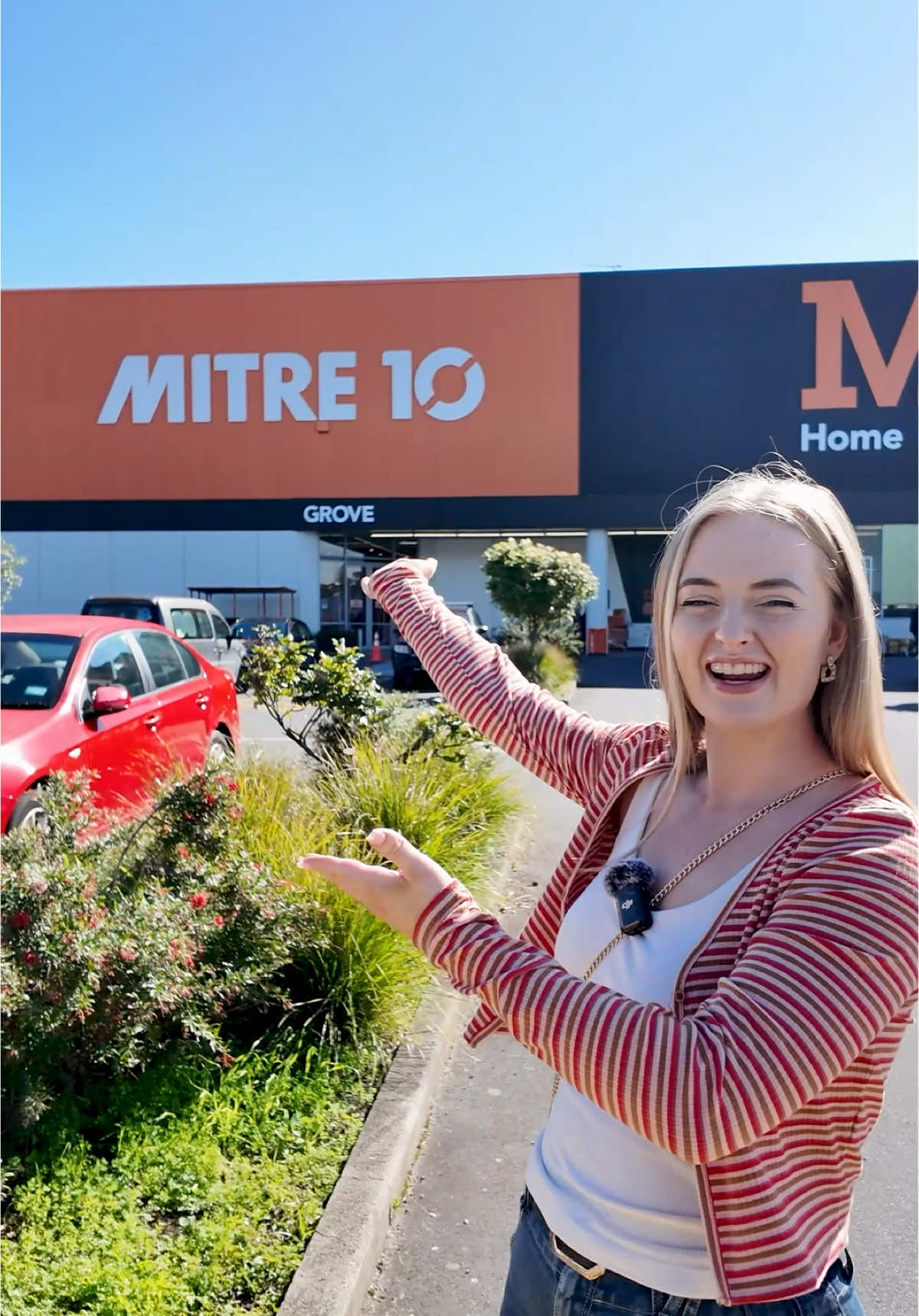 A post by @themodernsinghs on TikTok caption: Today we went to @Mitre 10 New Zealand and tried a challenge for who could decorate our back yard for under $100 - let us know in the comments who you think won!  They honestly have such a great variety of products for such great prices, and something for everyone! . #fyp #mitre10 #homerenos #nz 