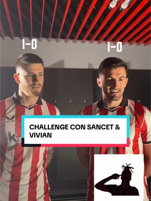 A post by @athleticclub on TikTok caption: 🧐 ¿Quién es el más rápido? Challenge con Oihan & Vivian #AthleticClub #oihansancet #danivivian #sanmames #bilbao #tiktokfootballacademy #viral #challenge 