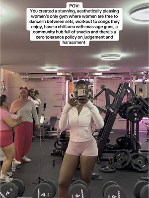 A post by @nataleebfitness on TikTok caption: @thegirlspotgym🎀 is just a dream🥹💕 #fyp #womensonlygym #gymtok 