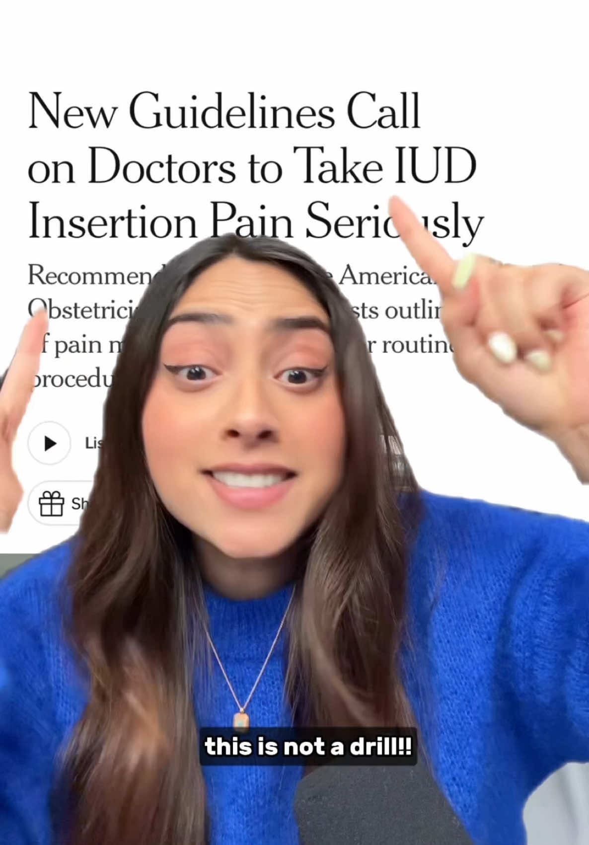 A post by @tilscience on TikTok caption: It’s about damn time!!! 👏🏽 🥲 Can’t believe it took until 2025 to get an update. Sooo much more work to be done, so let’s keep pushing  No woman should ever be in pain for a cervical procedure and their pain should be listened to  #birthcontrol #medicine #womenshealth #breakingnews 