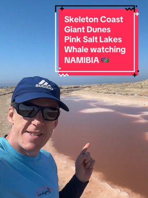 A post by @kopetebwb on TikTok caption: Skeleton coast, where the desert meets the ocean, pink salt lakes, whale watching in Namibia 🇳🇦 #kopete #tiktokmyanmar  #thankyoumyanmar #namibia 