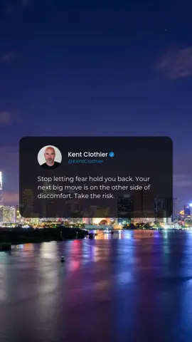 A post by @kentclothier on TikTok caption: Stop Letting Fear Drive the Wheel. 🛑🔥 You never know what the next move will lead to… But you’ll never find out if fear keeps calling the shots. Courage creates momentum. Action creates clarity. Make the move. #FearIsALiar #MoveThroughIt #TheBoardroomMindset #NextMoveNextLevel #BuiltByBravery