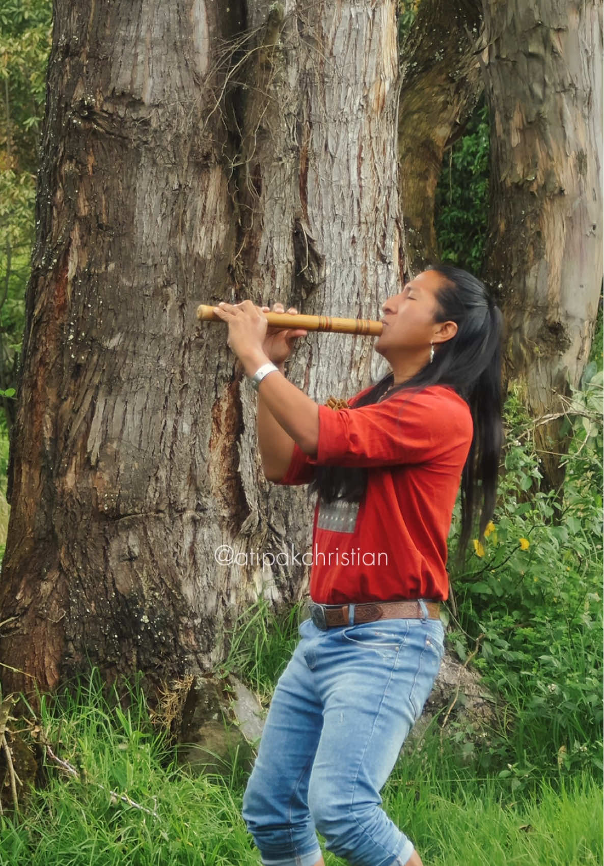 A post by @atipakchristian on TikTok caption: ☀️ Ancient Instruments: Andean Music - A New Morning 🪶 #andeanmusic #nativemusic #nativeflute 