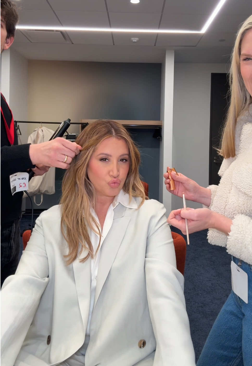 A post by @ashleytisdale on TikTok caption: Press days 😂
