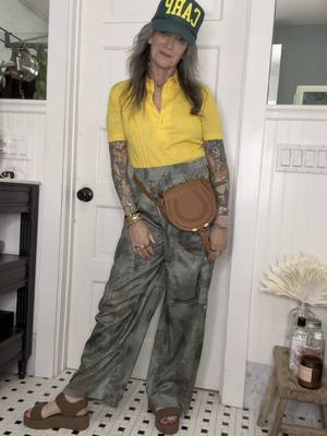 A post by @welcometoheidi on TikTok caption: Stay Present! FIT DEETS: PANTS: old URBAN OUTFITTERS TOP: thrifted in lisbon SHOES: @twoobs HAT: local carpenteria store BAG: CHLOE #life 