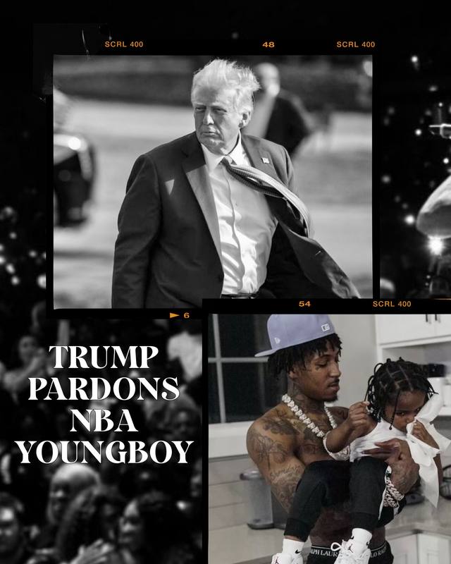 A post by @teamtrump on TikTok caption: NBA YoungBoy thanked @President Donald J Trump last night on social media writing this: “I want to thank President Trump for granting me a pardon and giving me the opportunity to keep building - as a man, as a father, and as an artist. This moment means a lot. It opens the door to a future I've worked hard for and I am fully prepared to step into this. Big thanks to the Pardon Czar, Ms. Alice Marie Johnson, for fighting for second chances for so many people, and to my lawyer, Brittany K. Barnett, for being in my corner and all your hard work to make this possible. And thank you to everyone who believed in me. "I'm grateful. I'm Focused. I'm Ready.  -Kentrell”
