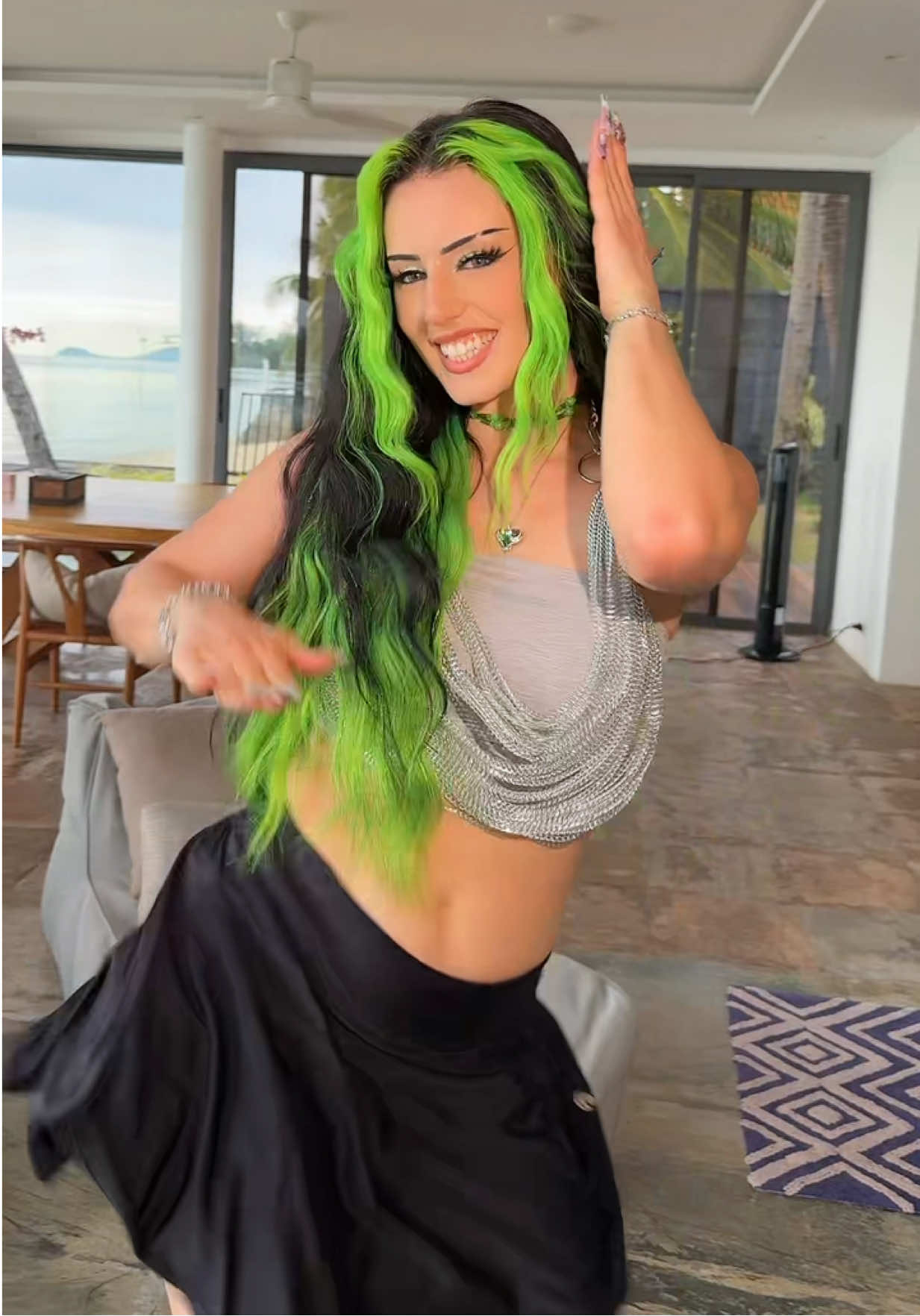 A post by @di1araa.s on TikTok caption: Dancing in a circle is way harder than it looks 😂😭