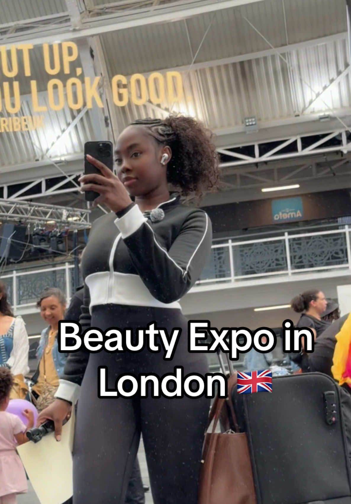 A post by @missdemz1_ on TikTok caption: Come with me to a live Beauty Exhibition in London with @VatikaUK #VatikaAtAHBL #GlowUpWithVatika   https://dabur.co.uk/
