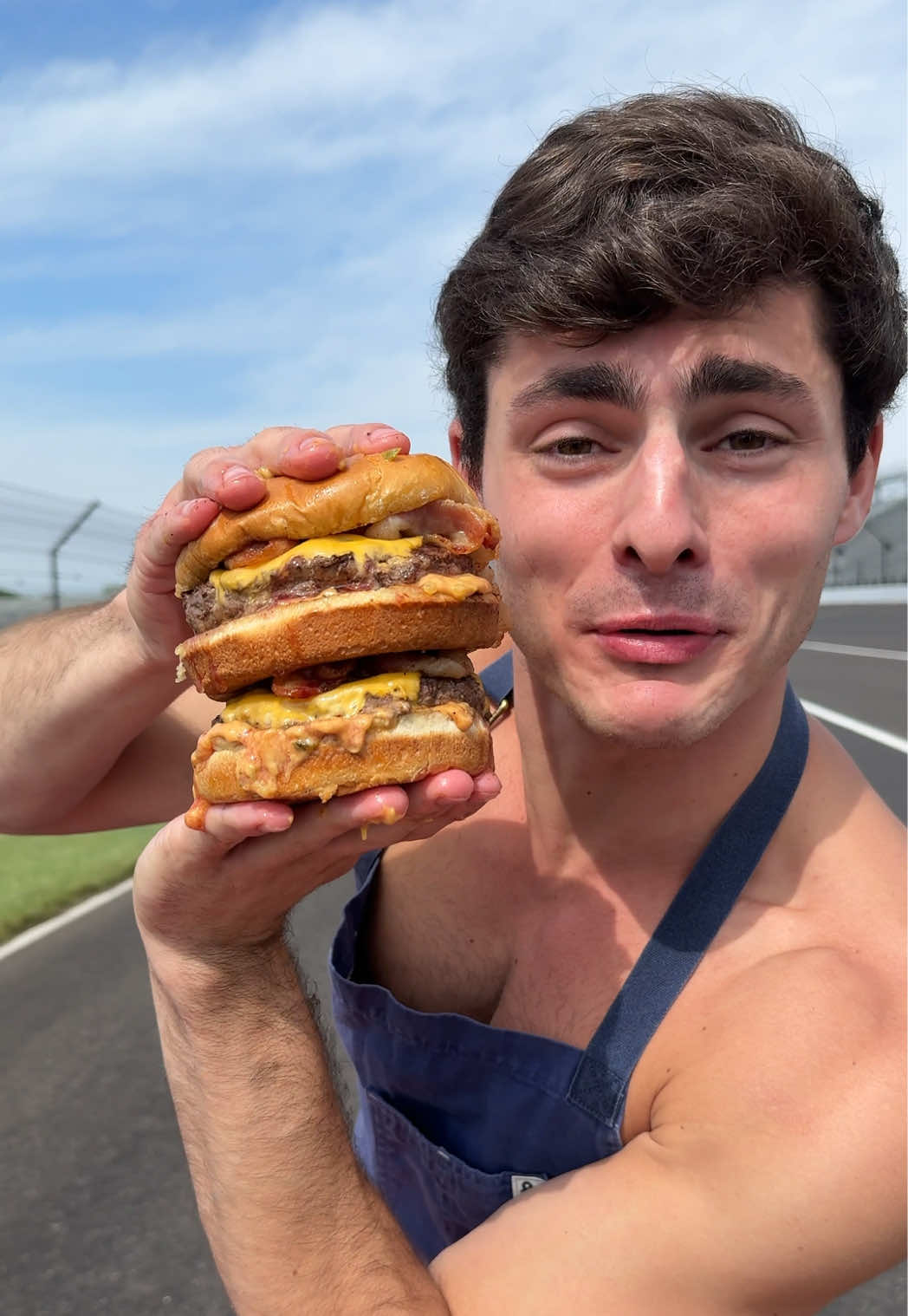 A post by @itsqcp on TikTok caption: Indy 500 Burger @indycar #indy500 