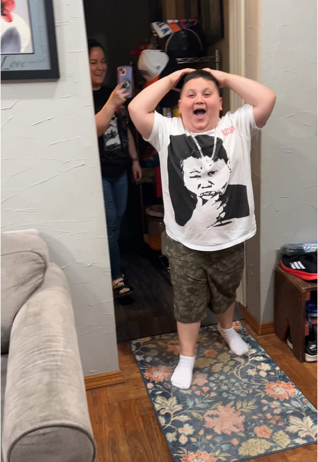A post by @brenttelevision on TikTok caption: Surprising the Rizzler! @ItzTheRizzler 