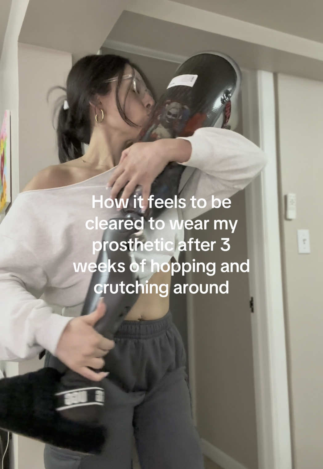 A post by @thefitglamputee on TikTok caption: A feeling you would only understand if u been through it 😂