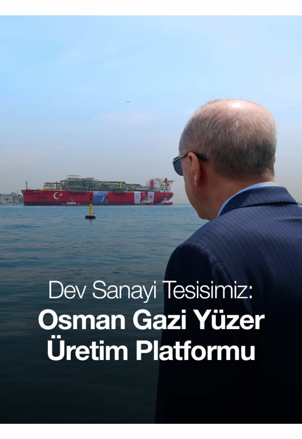 A post by @rtedijital on TikTok caption: Uzunluk: 300 metre Genişlik: 56 metre  Görev Yeri: Sakarya Gaz Sahası  İstanbul’un Fethi’nin 572’nci yılında Karadeniz’e yolcu ettiğimiz Osman Gazi doğal gaz üretim platformumuz hayırlı uğurlu olsun! 🇹🇷