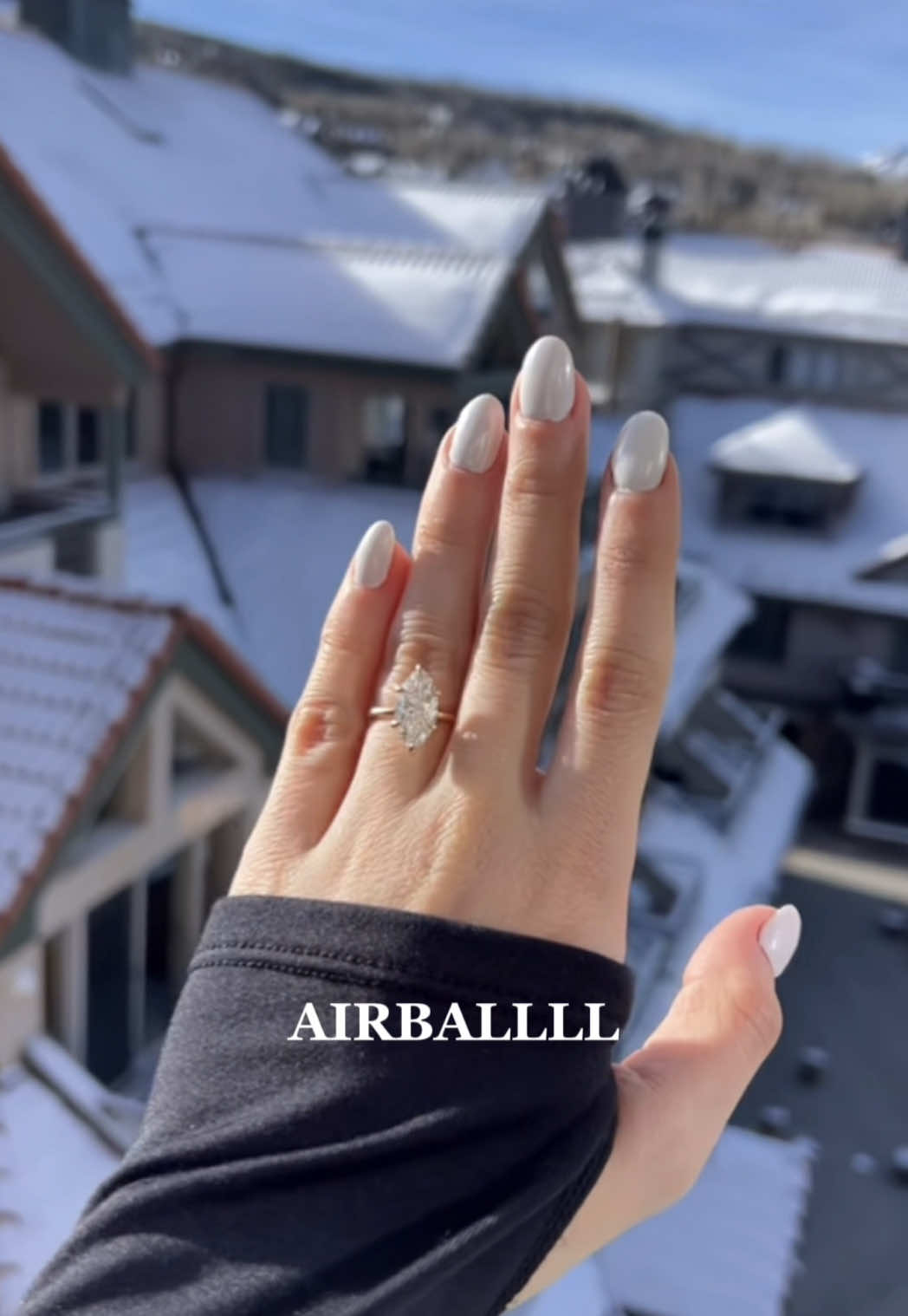 A post by @cassidy__t on TikTok caption: Can’t wait for him to be my husband in 2 months ❤️🥰 #airball #airballtrend #husband #bride #bride2025 #engaged #bridetok 