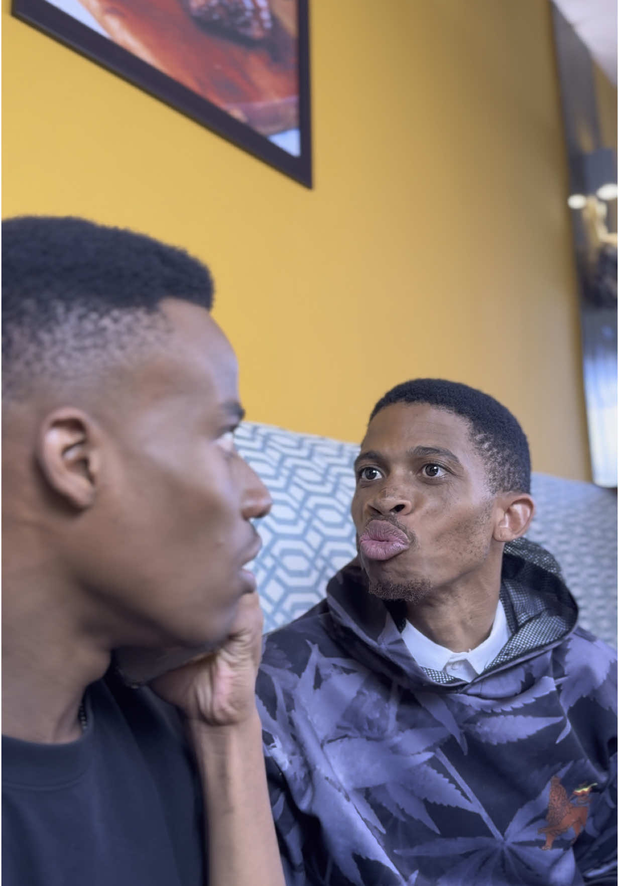 A post by @williamlast_krm on TikTok caption: FaceTime gone wrong 🤣🥜 #williamlast_krm #motsetserepa @Victor DT Nkoba🦅 @✨ The.Real.Sasha ✨ 