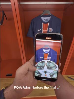 A post by @psg on TikTok caption: With the admin, 2 days before the final 🤳 #UCLFinal #ChampionsLeague #UCL #psg 
