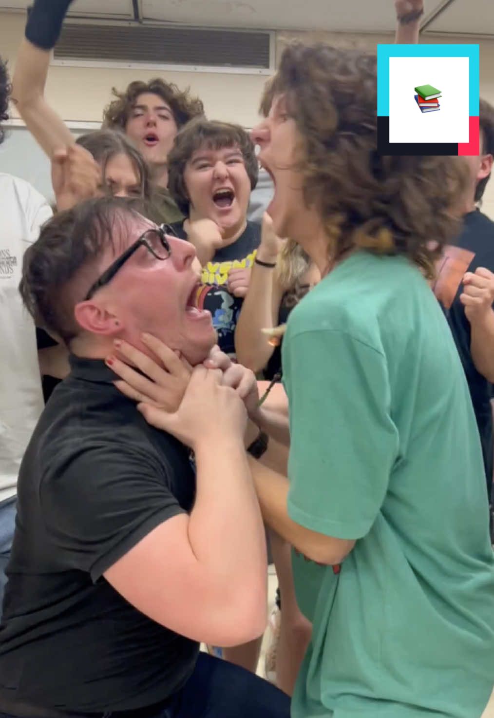 A post by @thomassanders on TikTok caption: The Age-Old Dynamic 📚 #comedy #school #teacher 