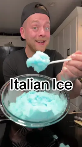 A post by @kitchentool on TikTok caption: This homemade Italian ice is about to take over your summer 🍧 All you need is a Kool-Aid packet, sugar, water, and a squeeze of lemon that’s it. No fancy machines #homemadeitalianice #italianice #koolaid #4ingredientrecipe #easyrecipe #frozentreats #summervibes #sweettreats #try #fyp  Italian Ice  1/2 Lemon (juiced)  1 Kool-aid packet  2 C. Sugar 3 C. Water   In a saucepan mix together sugar and 2 cups of water. Heat over medium heat until the sugar dissolves completely. Remove from heat and let cool.  Mix together kool-aid and 1 cup of water, mix into the simple syrup and place in the freezer for 5 hours mixing every hour. Use a hand mixer the last two hours to insure all the big frozen pieces are broken up.  Store in an airtight container in the freezer 