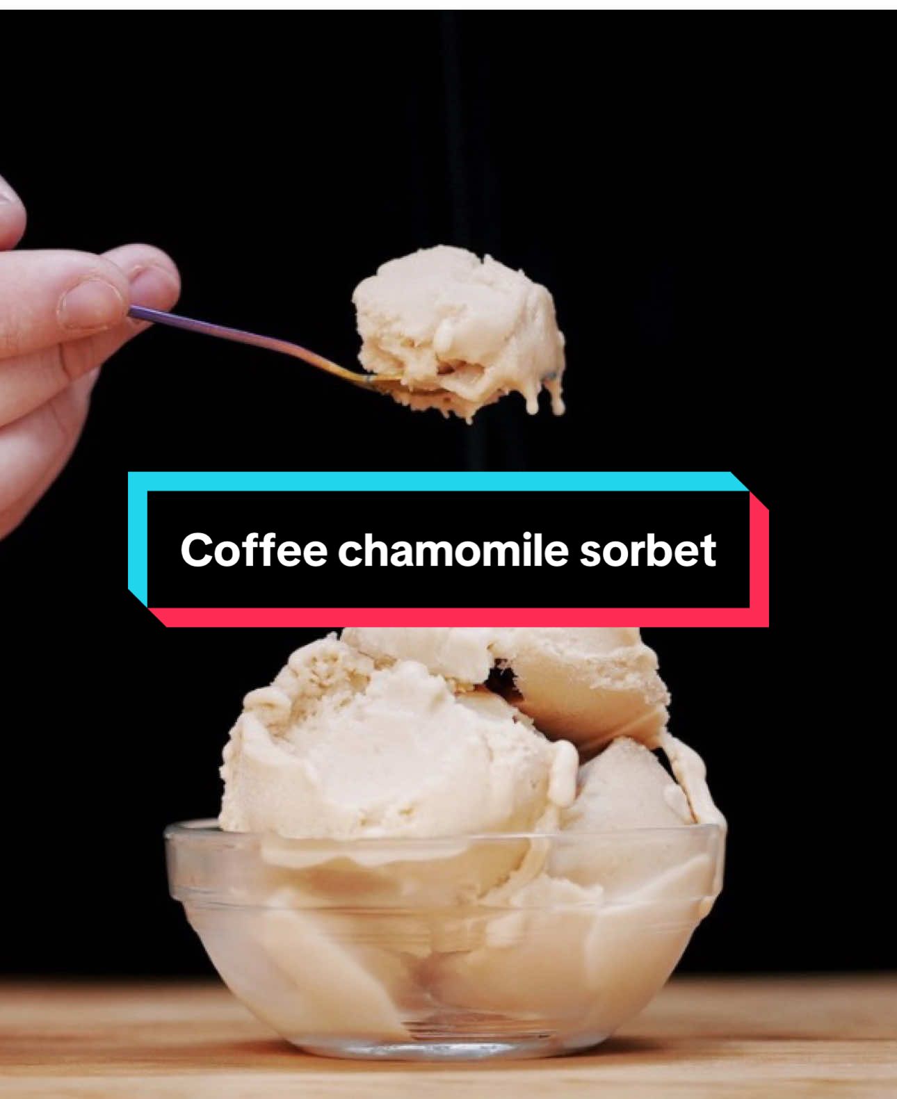 A post by @morgandrinkscoffee on TikTok caption: COFFEE CHAMOMILE SORBET // Sometimes you have to get an expert to show you the ropes…  You can find the full recipe in Tyler’s book America’s Most Iconic Ice Creams and watch the full process on my recent YT video! @Salt & Straw  #barista #coffee 