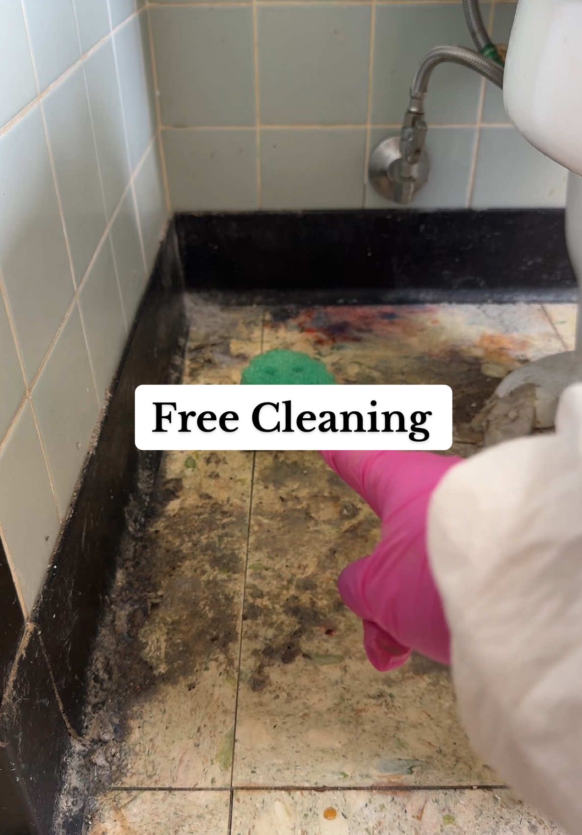 A post by @nottheworstcleaner on TikTok caption: 8 Hours of Cleaning broken down into minutes 🥵🧽 #CleanTok #cleanwithme #cleaningmotivation #helpingothers #roomcleaning #bathroomcleaning #bedroomcleaning #hoarding #hoardingcleanup 