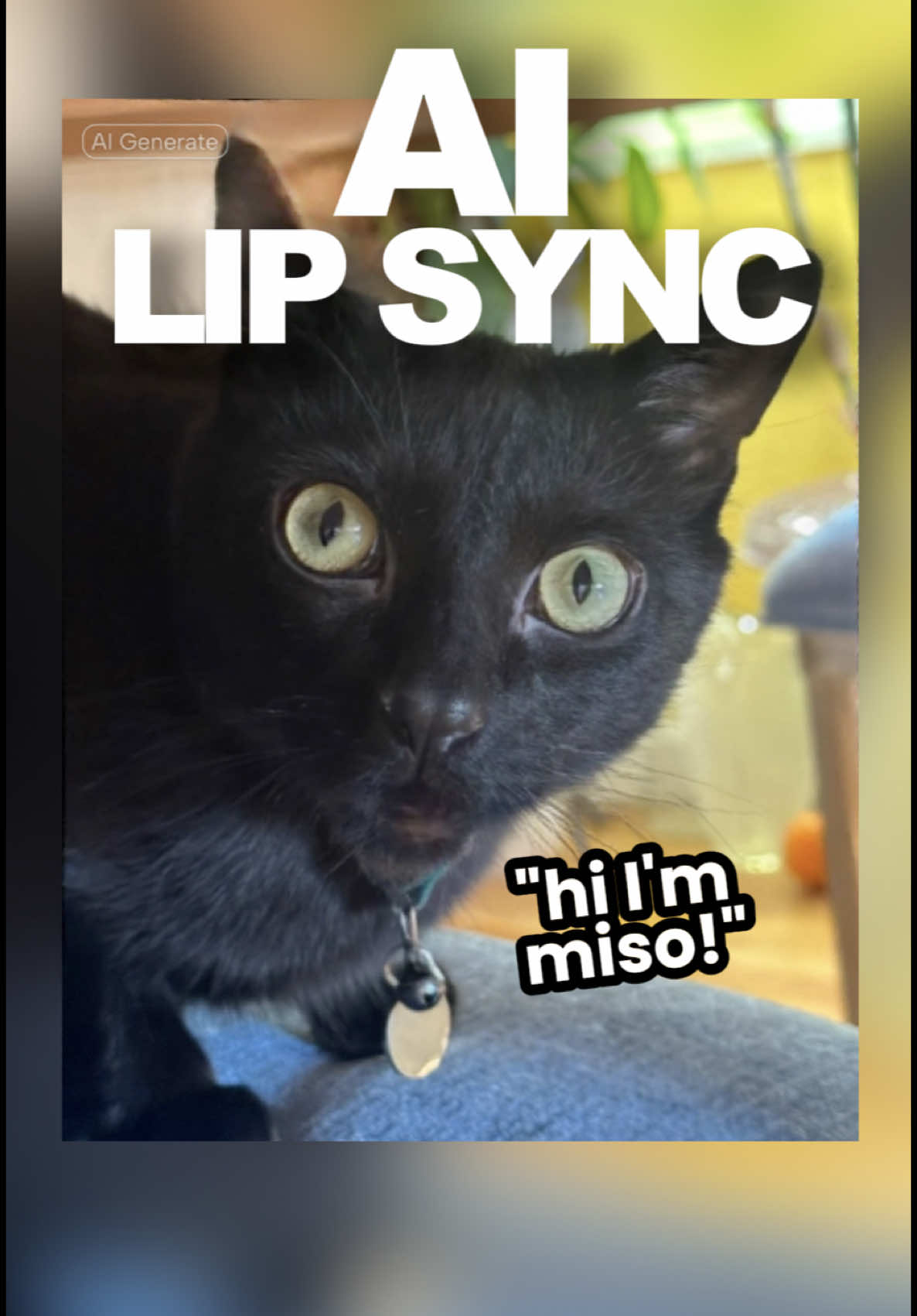 A post by @capcut on TikTok caption: Give your pets (or pics) a voice of their own! With CapCut’s AI Lip Sync tool, turning any photo or video into a talking moment is as easy as typing a script. Choose a voice, add your lines, and bring your characters to life. So… what would your pet say if it had the mic? 🐾
