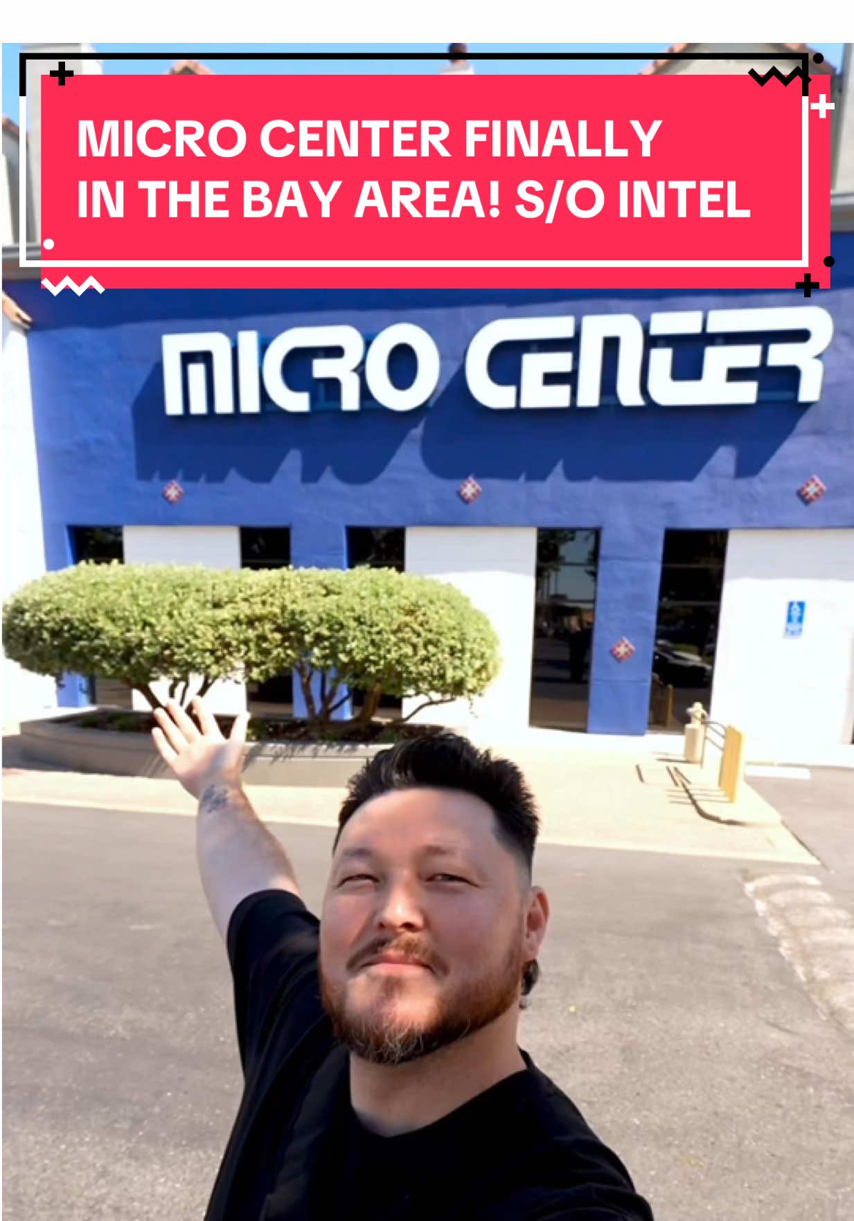 A post by @hapathunder on TikTok caption: @Micro Center has finally opened up a second location in Santa Clara, California and @Intel Gaming invited me to the store ahead of its Grand Opening tomorrow Friday 5/30!  Check out the links below for more information: www.Microcenter.com/intel tag.gs/HapaThunder #intelambassador #microcenter #hapathunder #blendedgtalks #tech #techtok #fypシ @Blended Group 