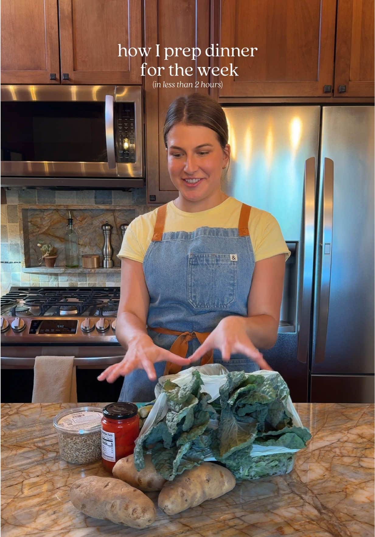 A post by @zoebarriesode on TikTok caption: Temporary kitchen 🤝 ingredient prep #dinner #Summer #cooking 