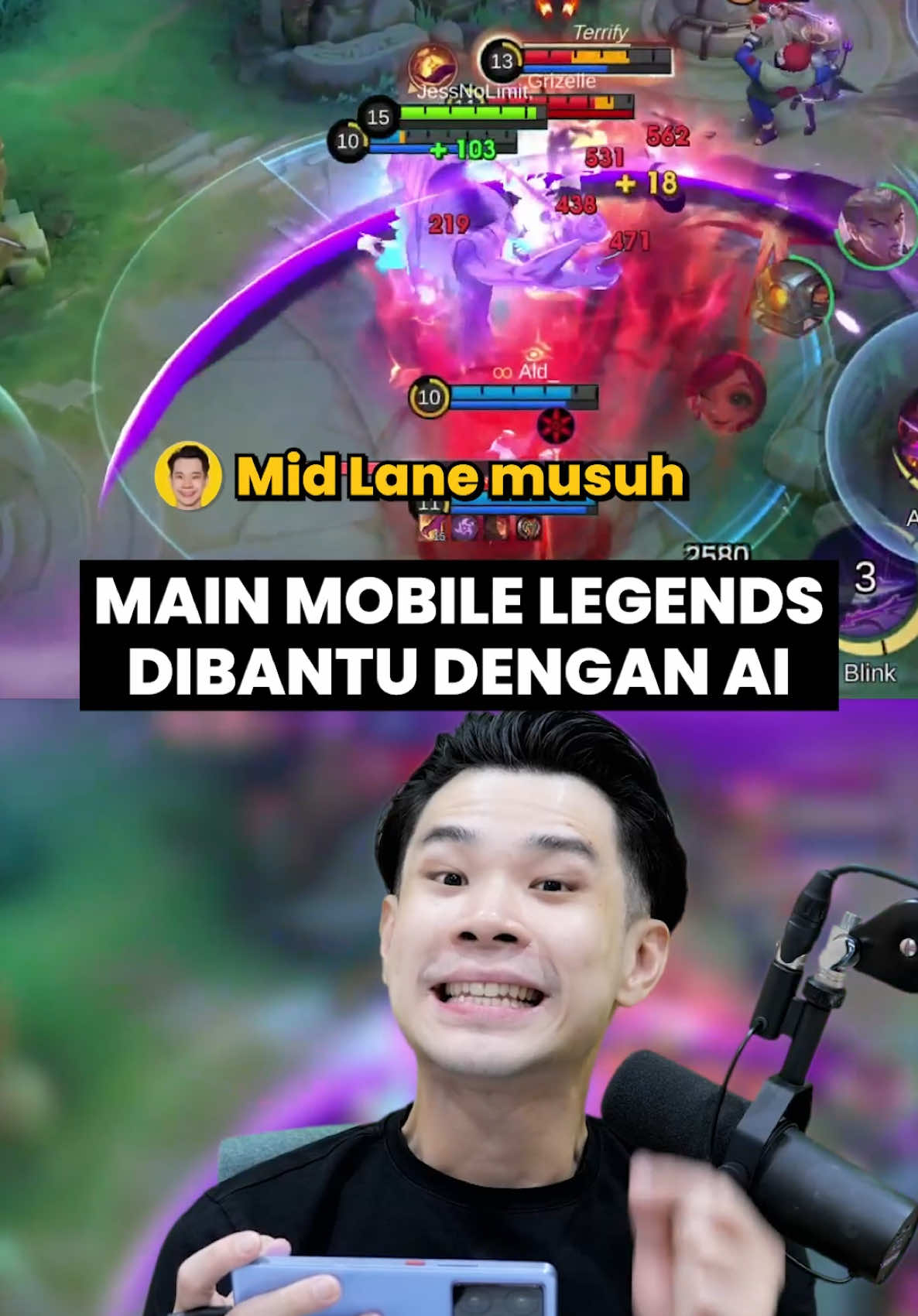 A post by @jessnolimit999 on TikTok caption: Ada gebrakan baru lagi dari @realme Indonesia 🙌🏻 realme GT 7 Series mengeluarkan fitur AI Gaming Coach dengan fitur voice pack exclusive hanya di Indonesia 🔥🇮🇩 Kadang gak bisa pantau map tiap detik, nah fitur ini bener-bener ngebantu banget! AI-nya bakalan ngarahin lewat suara, jadi kita bisa tetep fokus main. realme GT 7 Series akan launching di Indonesia tanggal 3 Juni 2025! Dapatkan realme GT 7 Series dan upgrade gaming skill kamu! 🎮 #2025FlagshipKiller #realmeGT7Series
