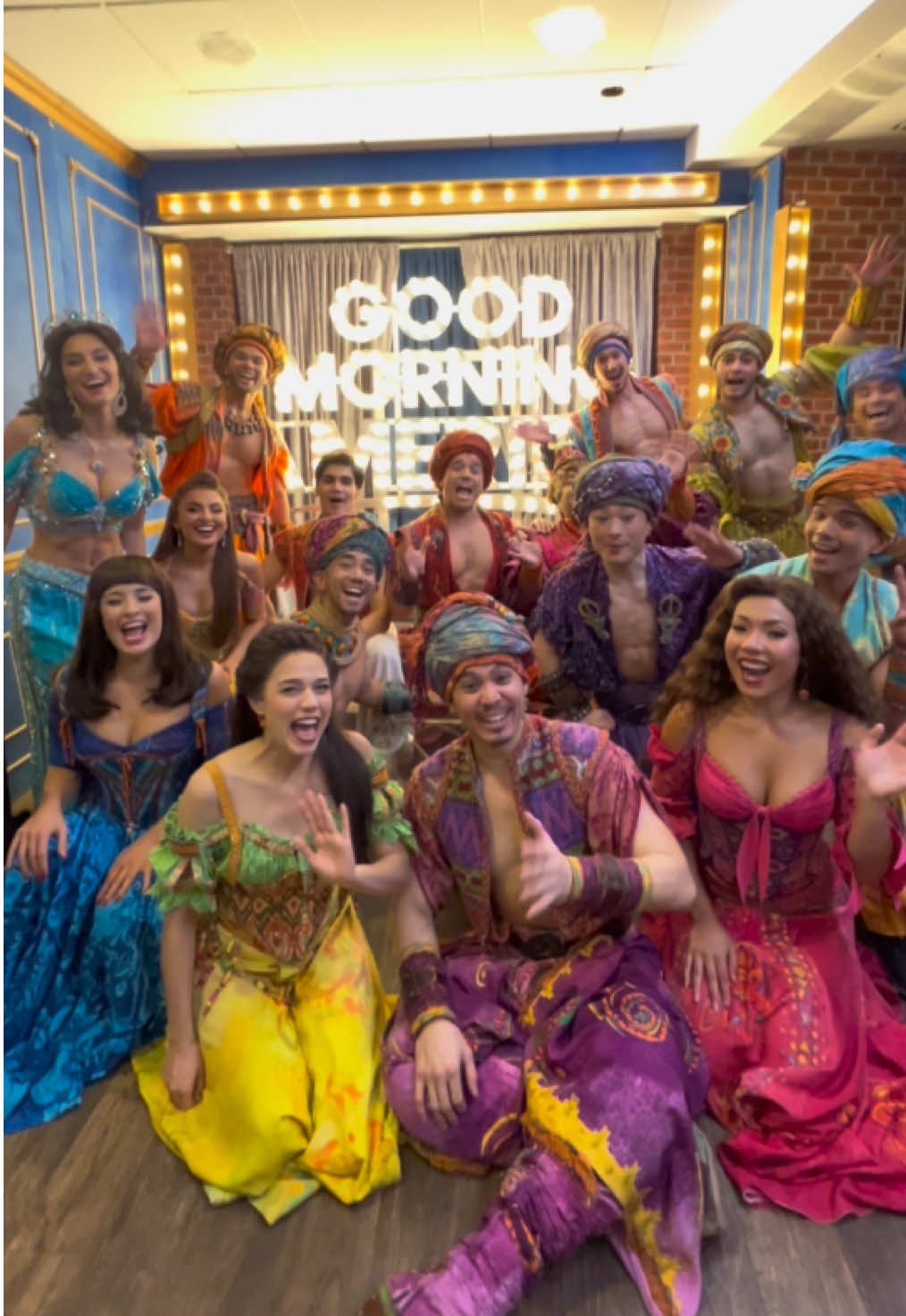 A post by @disneyonbroadway on TikTok caption: Good Morning Agrabah! Wait… @Good Morning America #aanhpiheritagemonth#aanhpiheritagemonth#fyp 
