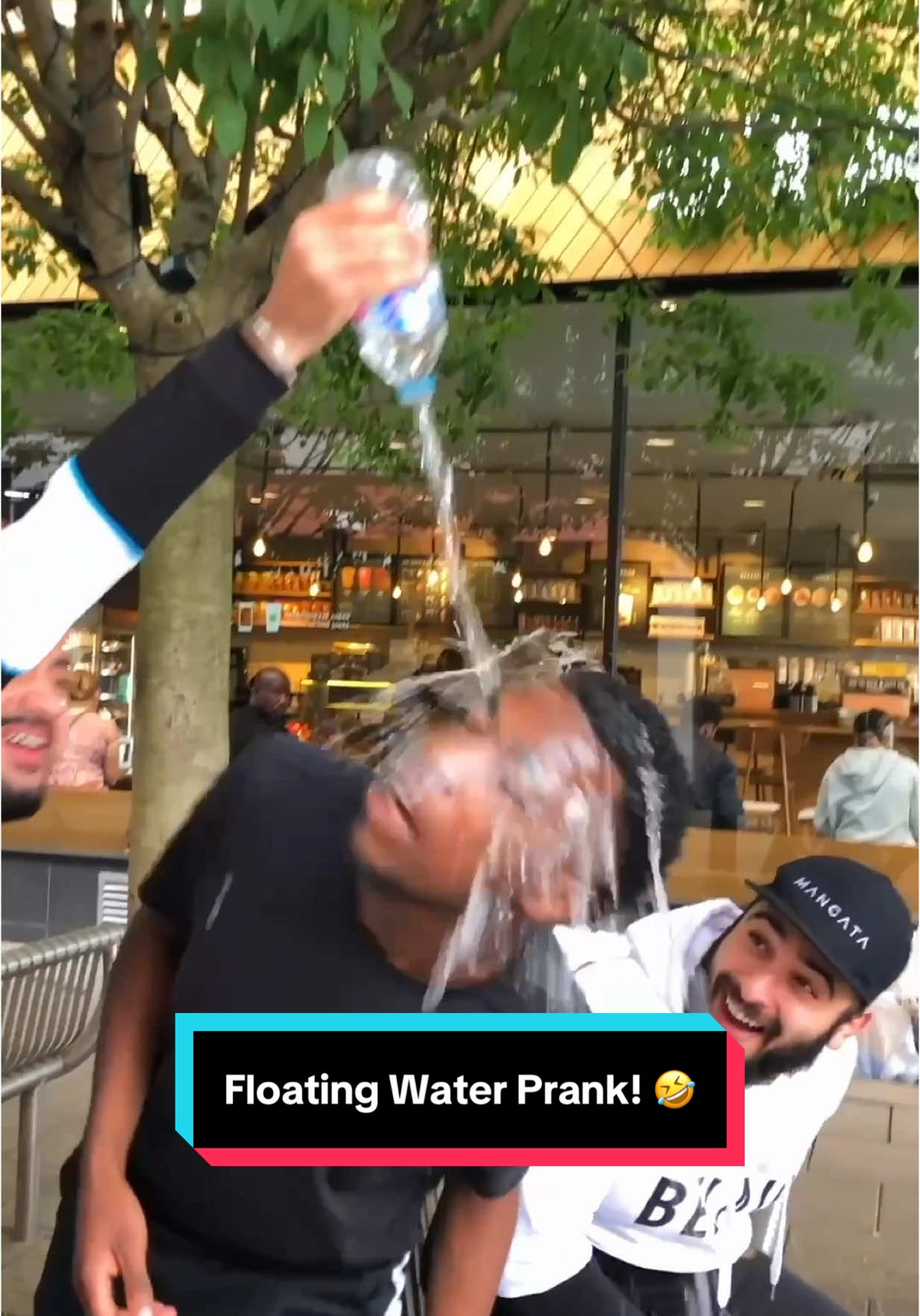 A post by @arshsoni on TikTok caption: Floating Water Prank! (Gone wrong) 😱🤣 Follow for more! ✨ #magic #trick #wow #how #viral #prank #water 