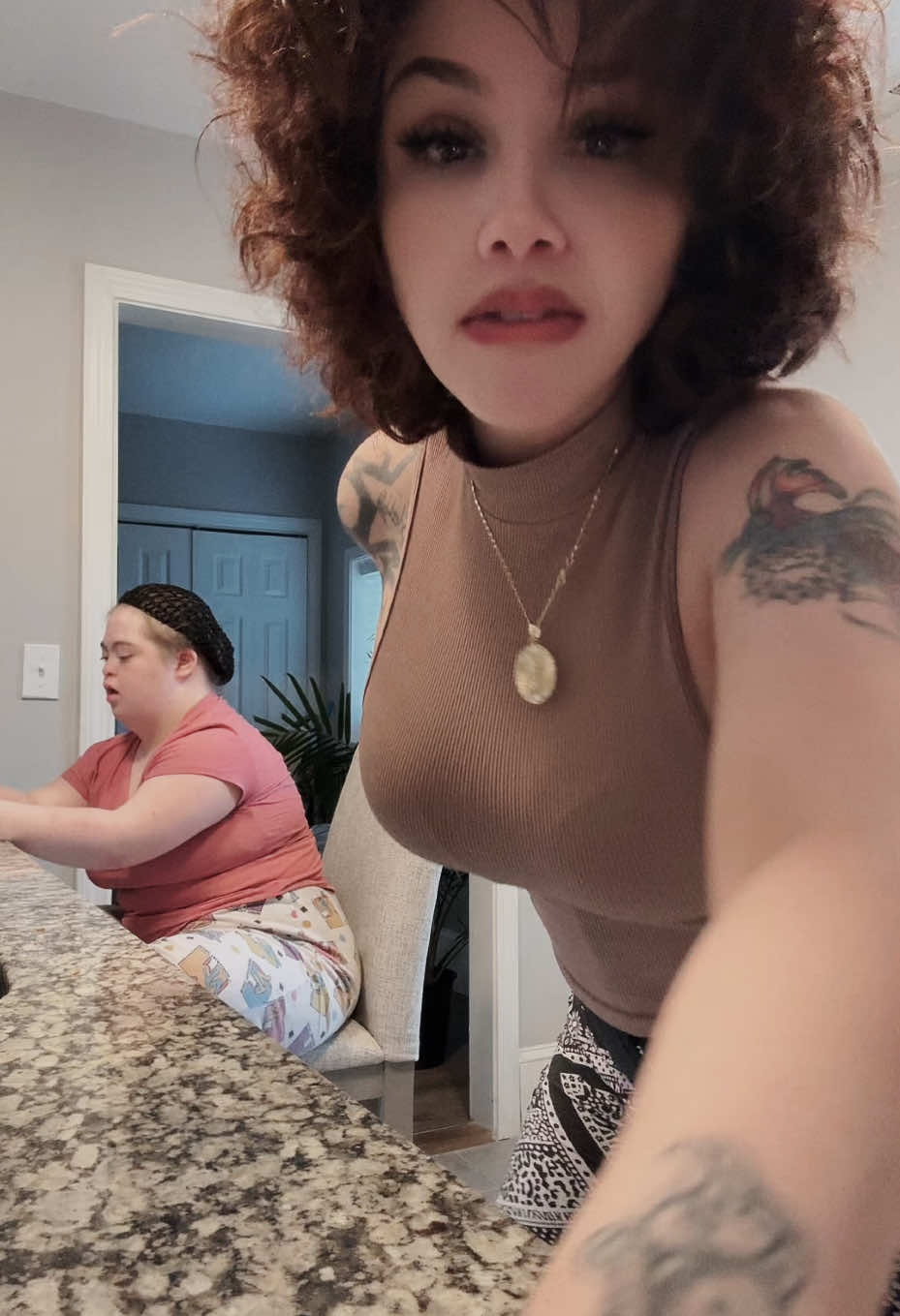 A post by @olyandliz on TikTok caption: Love getting her reaction 😂😂😂🙄 GIRRRLLLL😂😂 #onthisday  #viral  #momanddaughter  #fypシ 