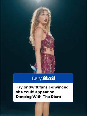 A post by @dailymail on TikTok caption: There have been rumors circulating about Taylor Swift and Dancing With the Stars for years. And this year, they've hit a fever pitch as the dance pros prepare for season 34 of the popular dancing competition on ABC. Tap the link to find out why. #taylorswift #dwts #tv 