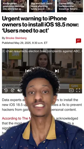 A post by @mussesolomonsisay on TikTok caption: Apple has sent out warning to iPhone users
