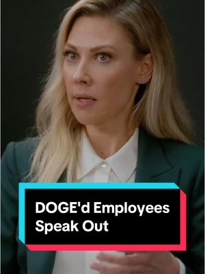 A post by @thedailyshow on TikTok caption: Hearing from these DOGE'd federal workers, Desi Lydic can't help but wonder: Is the Department of Government Efficiency not that efficient? #DailyShow #DOGE #ElonMusk