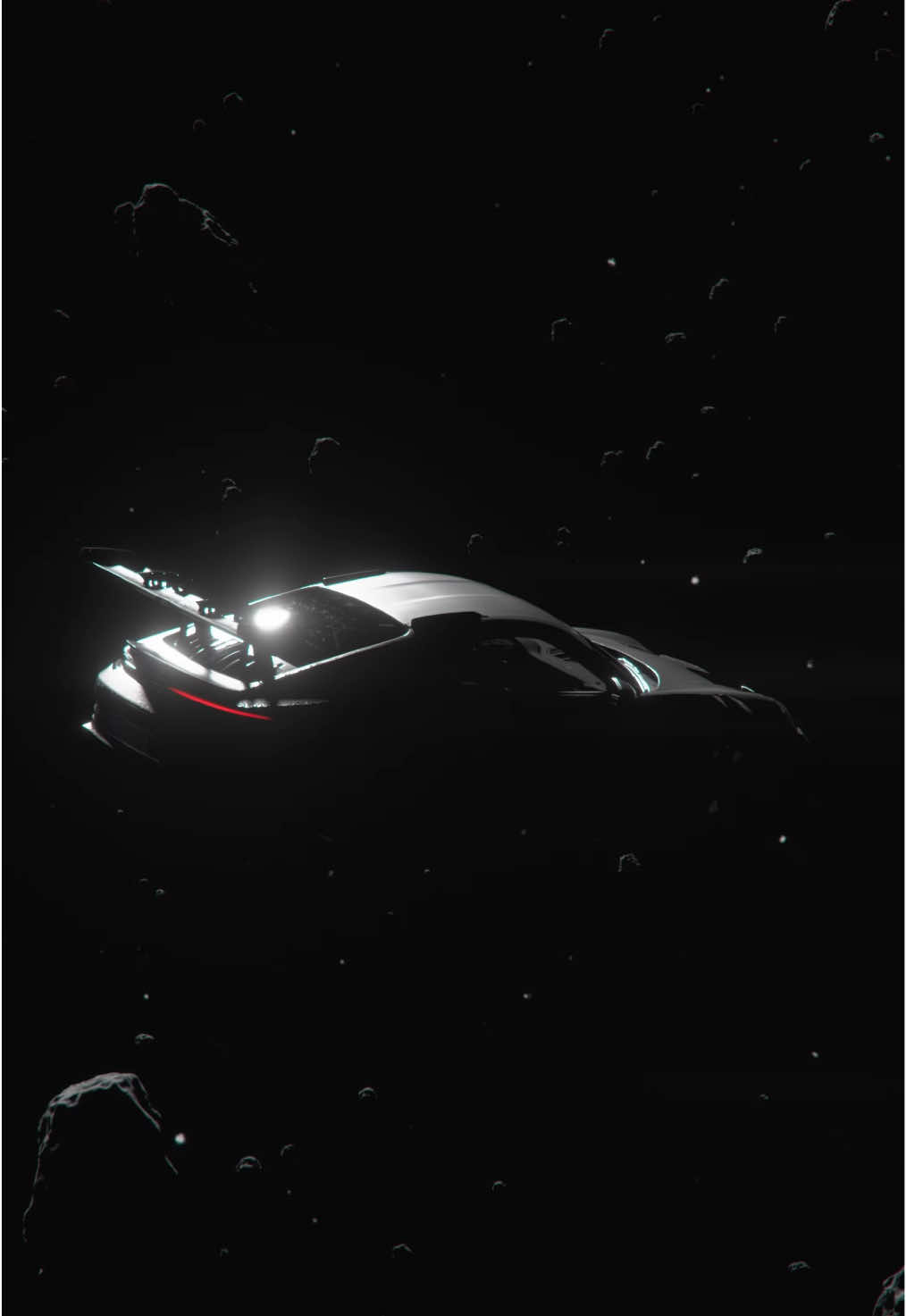 A post by @porsche on TikTok caption: Took flying cars to the next level. 🚀 📼@LUMINANCE. 