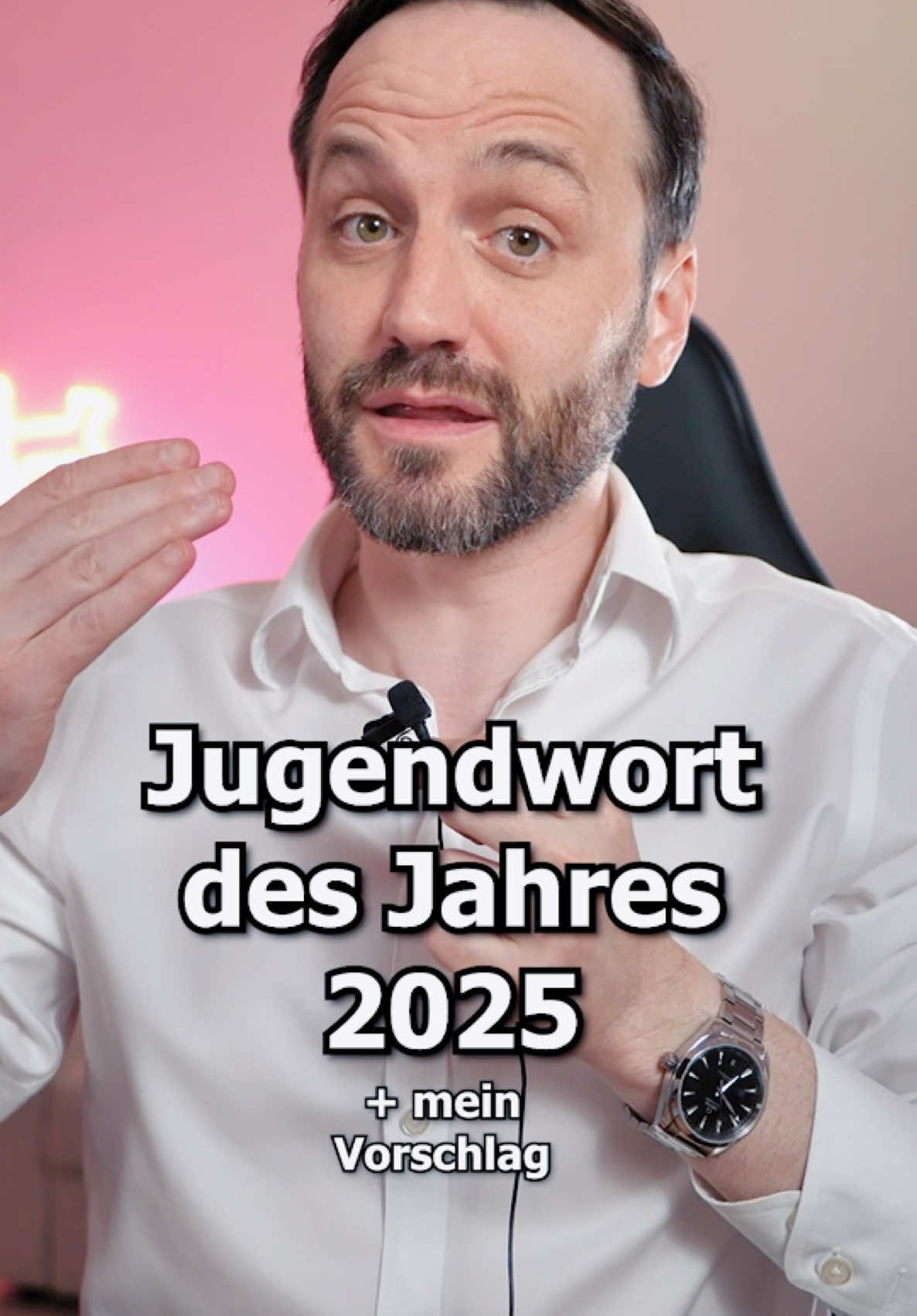 A post by @herranwalt on TikTok caption: Das Jugendwort des Jahres 2025 💕 Was ist dein Favorit? Agatha? Battlefront 3? #1minutejura #nachrichten #lernenmittiktok 