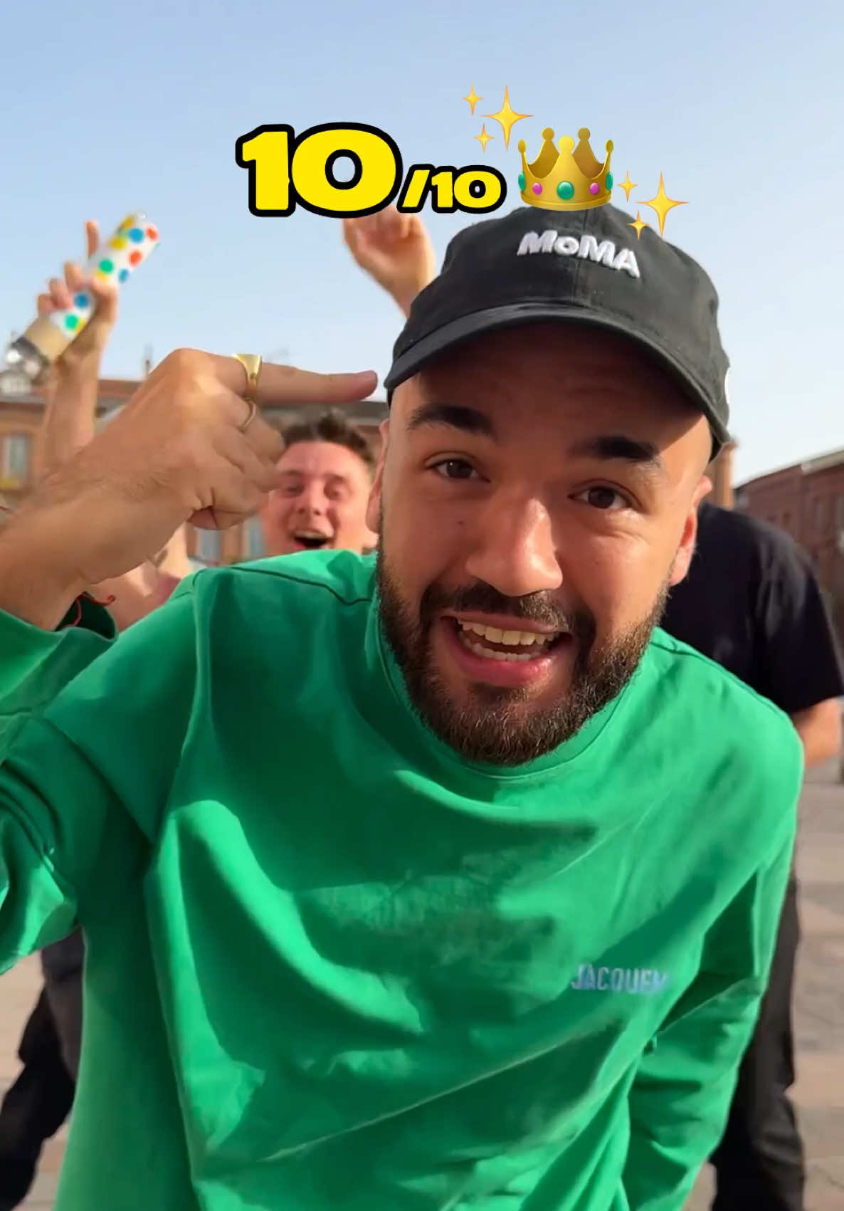 A post by @tuvok12 on TikTok caption: Did you see who made the last shot? 😳🔥@Bigflo et Oli 👑 #basketball #reactions #foryou 