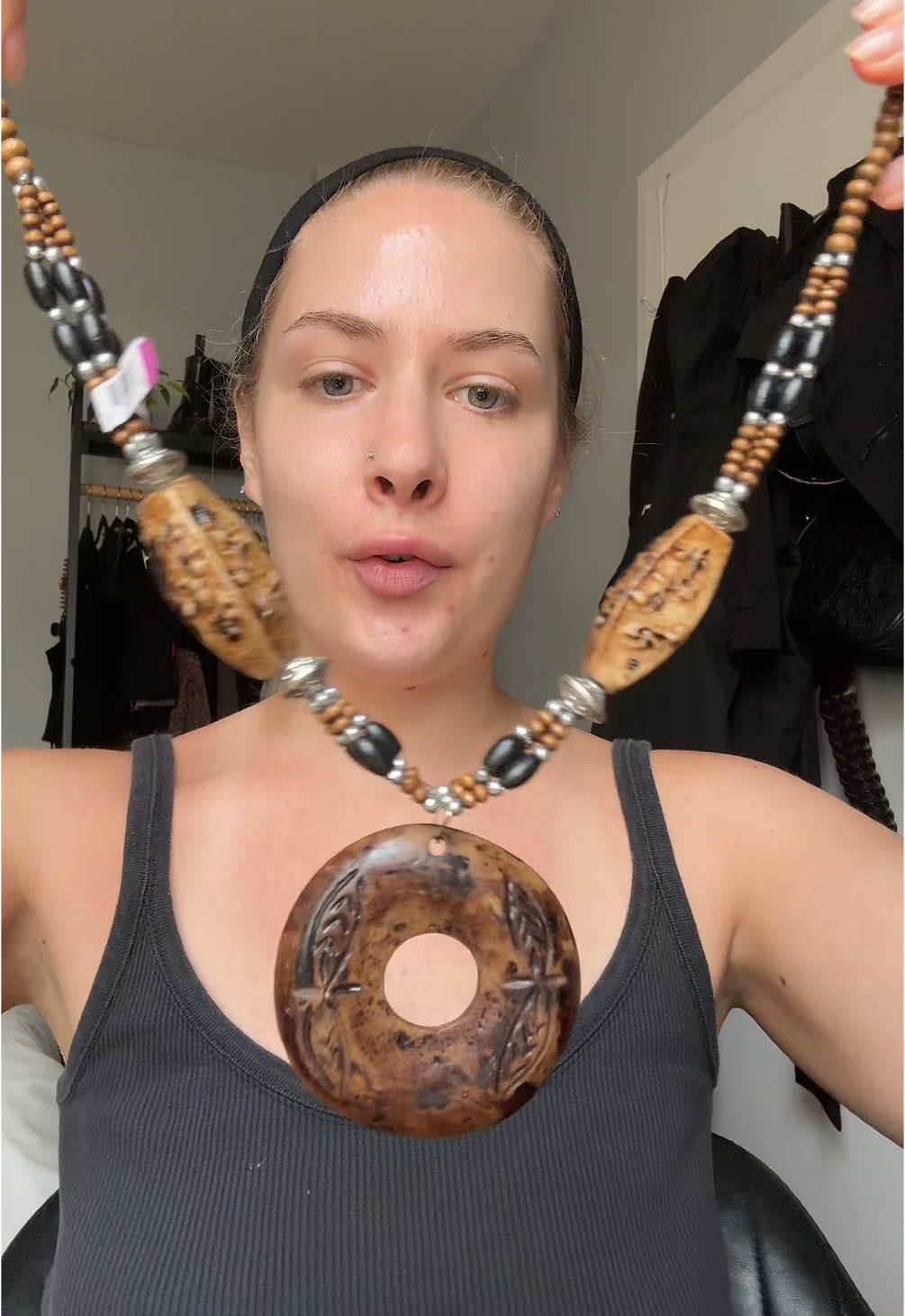 A post by @kingkendall on TikTok caption: thrifted jewelry haul !!