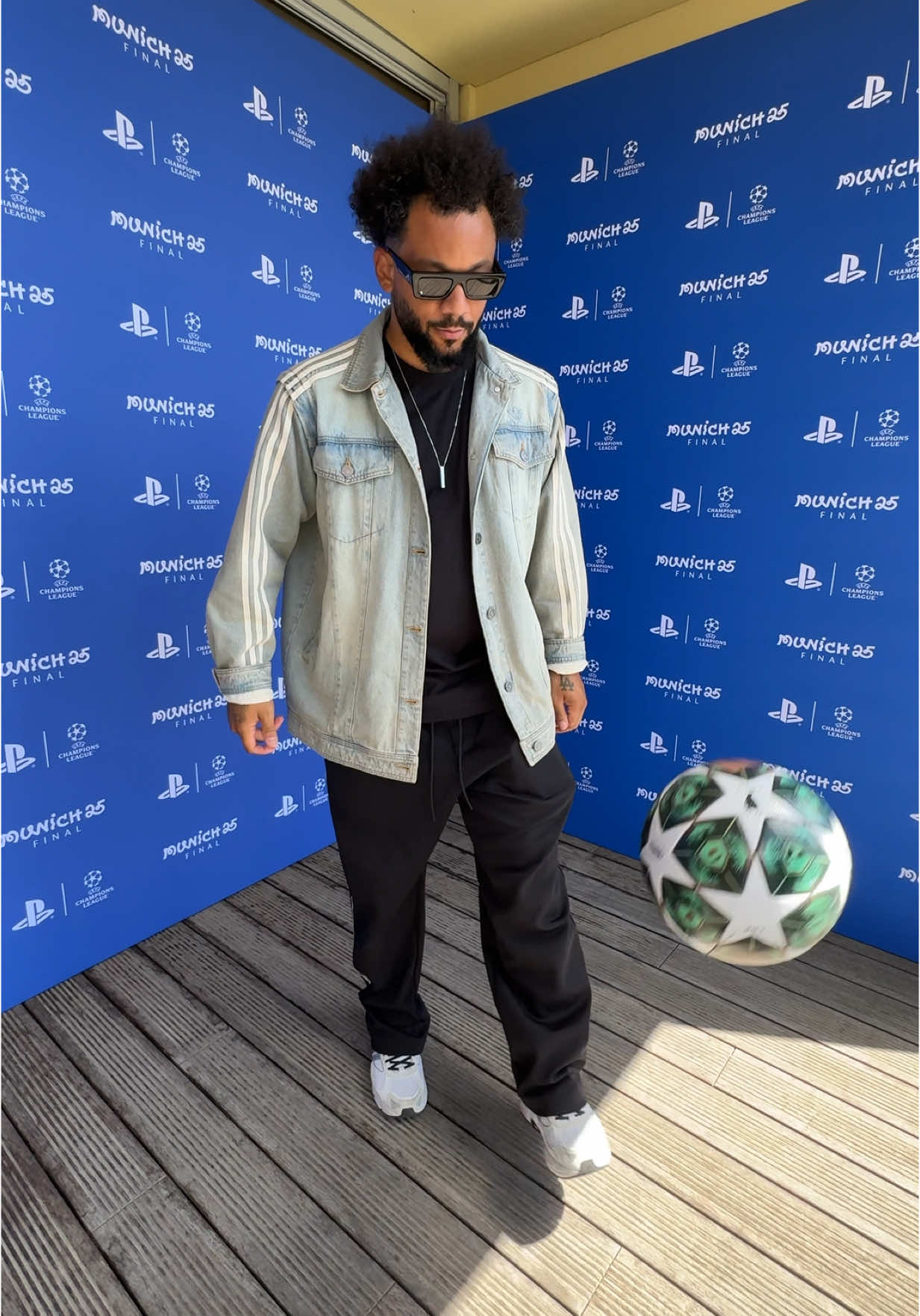 A post by @marcelotwelve on TikTok caption: It’s time… @PlayStation #UCLFinal 👀🏆 Finding my way around  #PlayStationHouse ahead of the big game ⚽️ AD 