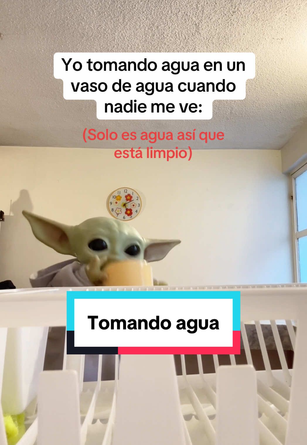 A post by @yodabeibi on TikTok caption: Nadie ha visto nada 🥷 #humor #fyp #agua 