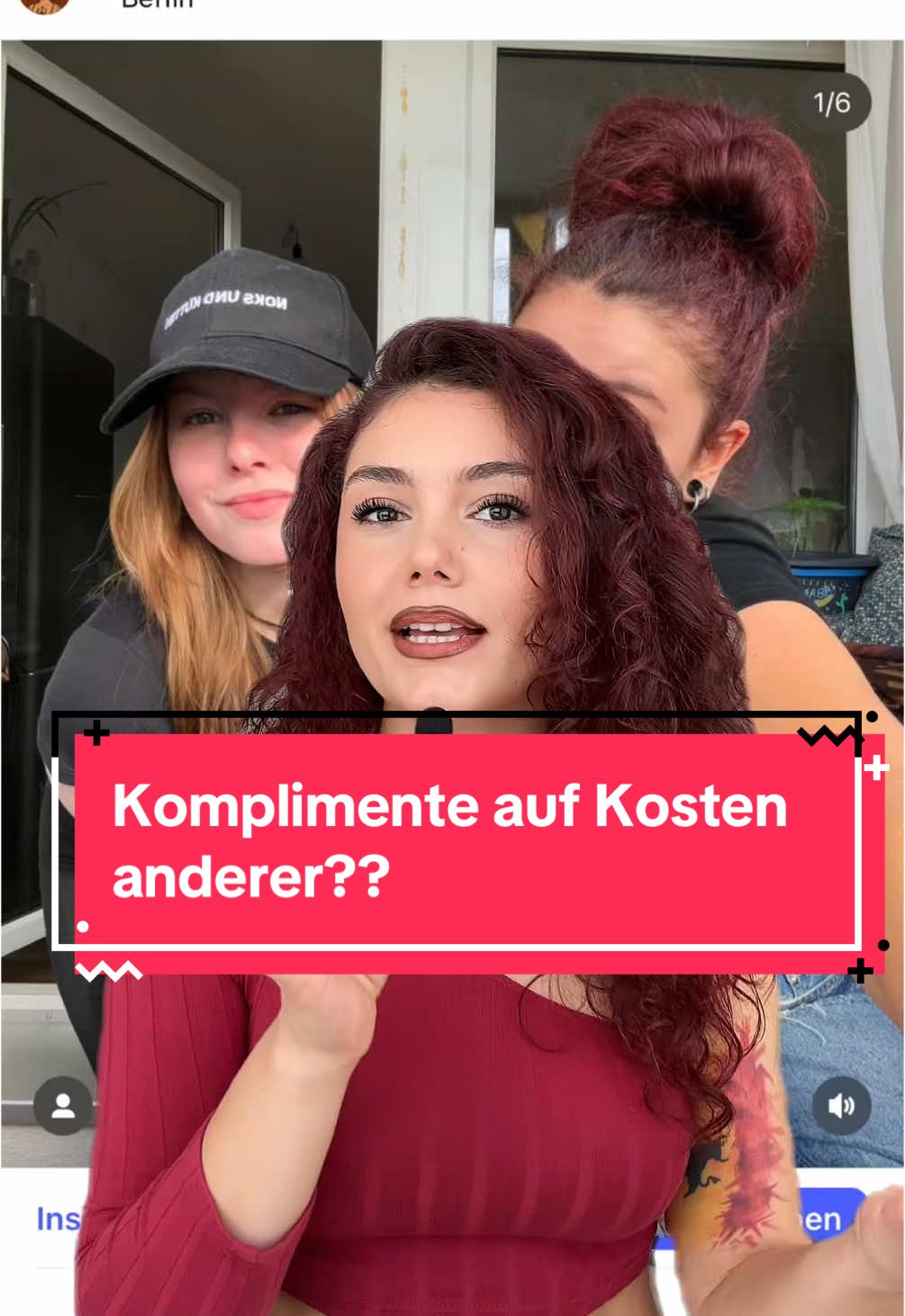 A post by @lidia_garage on TikTok caption: 1. wir machen keine Kompliment in denen wir eine andere Gruppe schlecht machen  2. Unser Äußeres definiert uns nicht❤️ #gerechtigkeit #kommentare #insta #post #analyse #aufklärung #selbstbewusstsein #frau #natürlich #unnatürlich #aussehen #optik #frauen #verurteilen #schlecht #machen @Jeanne 