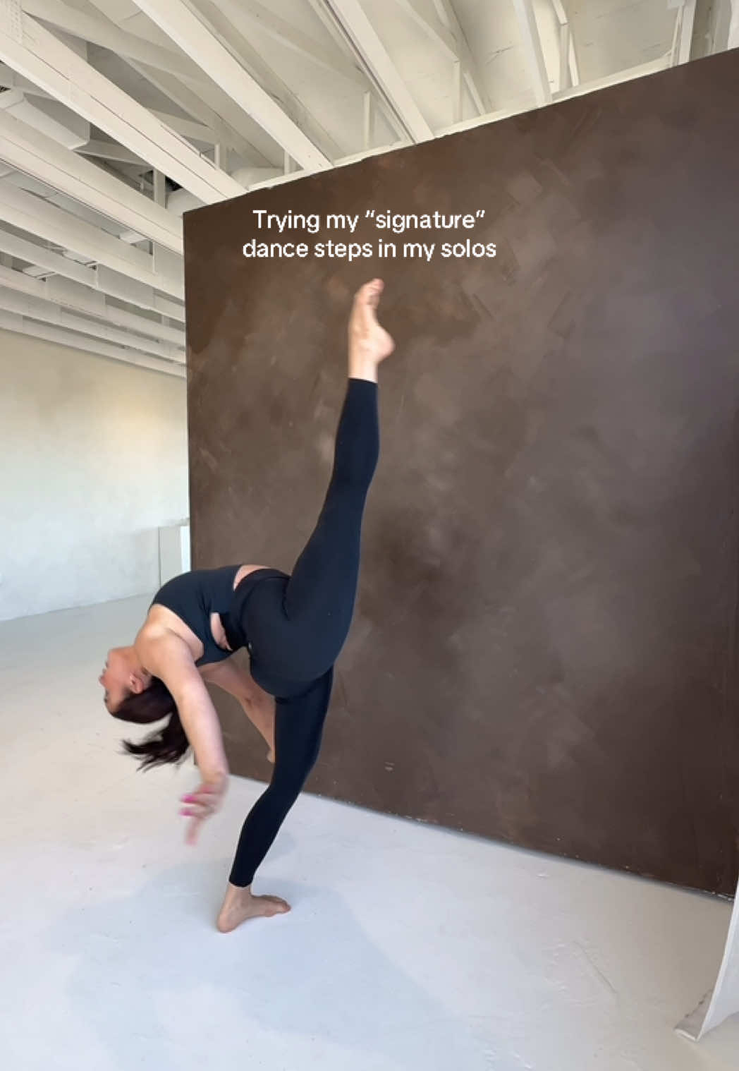 A post by @kalanihilliker on TikTok caption: Not a Kalani solo without a penché 🤣💀