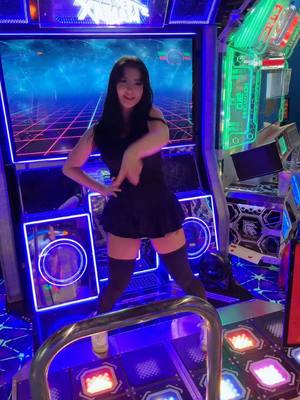 A post by @strifecos on TikTok caption: TYSM FOR 1.2 MIL 💞💞 #cosplayer #outofcosplay #arcade #rhythmgame #cosplaydance #anime #fyp 