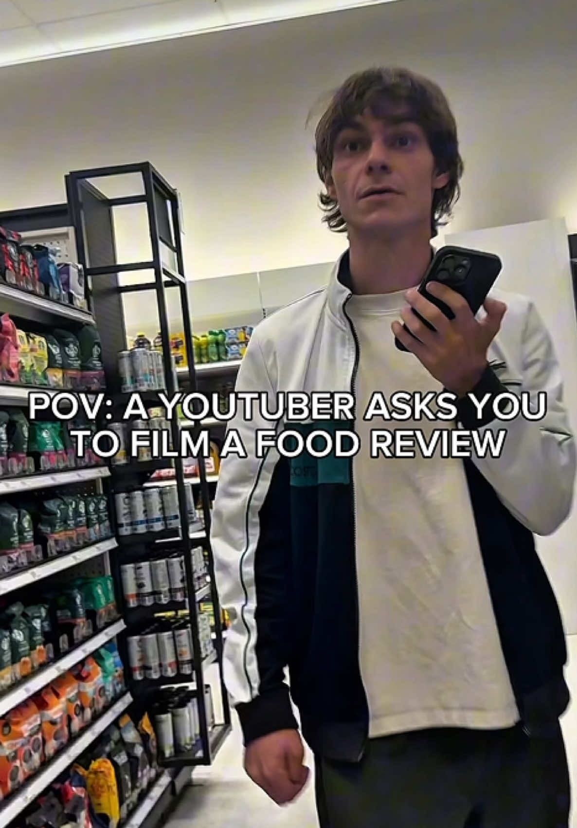 A post by @juliano_so_cute_lowkey on TikTok caption: bro ended up enjoying himself 😭😂 @Mums | The Swedish Candy Co.  #fyp #runch #comedy 