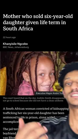 A post by @mussesolomonsisay on TikTok caption: A mother Gets Life Sentence for Selling 6-Year-Old Daughter