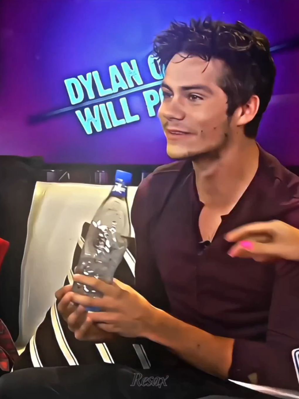 A post by @buritok_ on TikTok caption: She kisses Dylan O'Brien indirectly. #mazerunner #teenwolf #stiles #dylanobrien #thomasmazerunner #stilesstilinski #teenwolfedit #fypシ゚ 